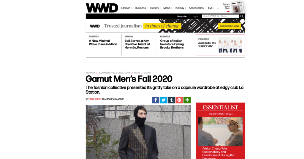 WWD website screenshot